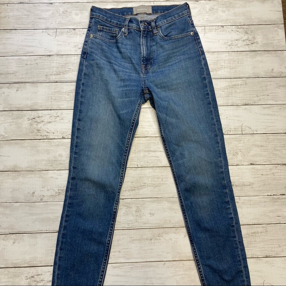 EVERLANE Highrise Skinny Ankle Jeans size 25 - Picture 2 of 10